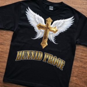 Angel Wings & Gold Cross